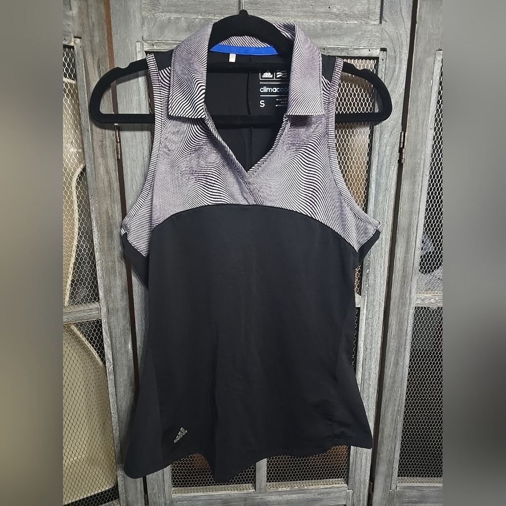 Adidas Women's Black and White Tank Top - Picture 1 of 5